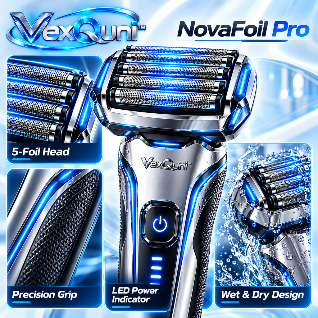 VexQuni™ Pro 5-Foil Electric Shaver