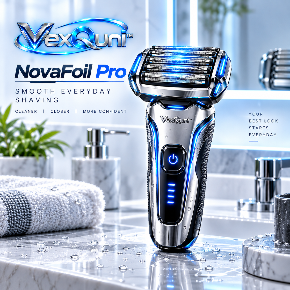 VexQuni™ Pro 5-Foil Electric Shaver