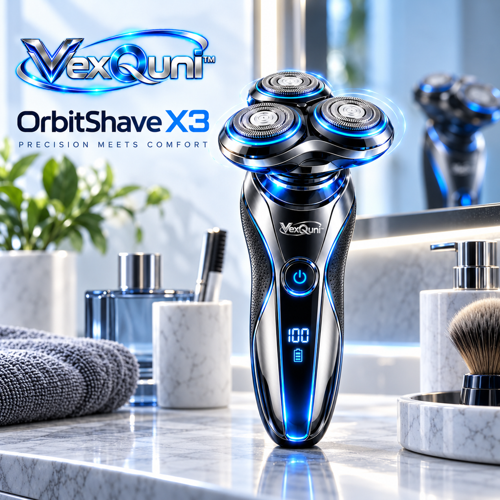 VexQuni™ X3 Triple Rotary Electric Shaver