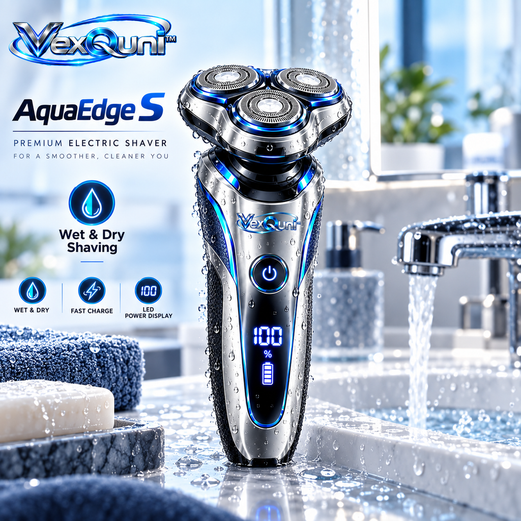 VexQuni™ S Wet & Dry Rotary Electric Shaver