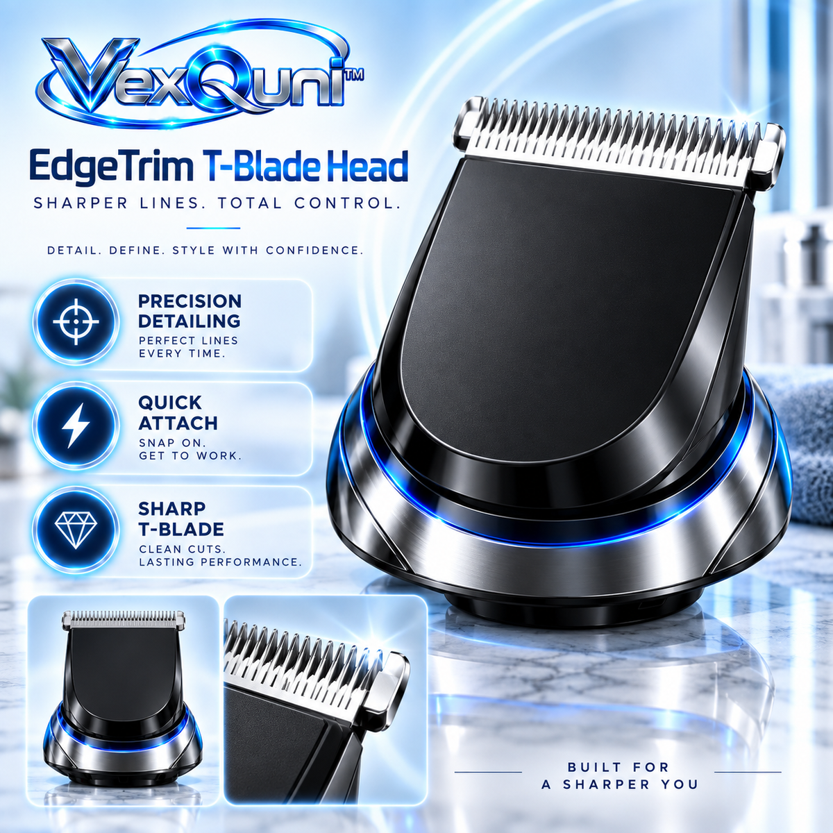 VexQuni™ Precision T-Blade Trimmer Head