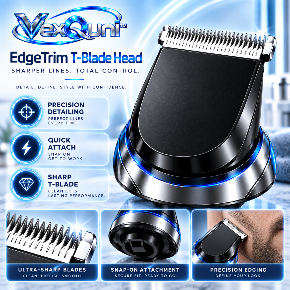 VexQuni™ Precision T-Blade Trimmer Head
